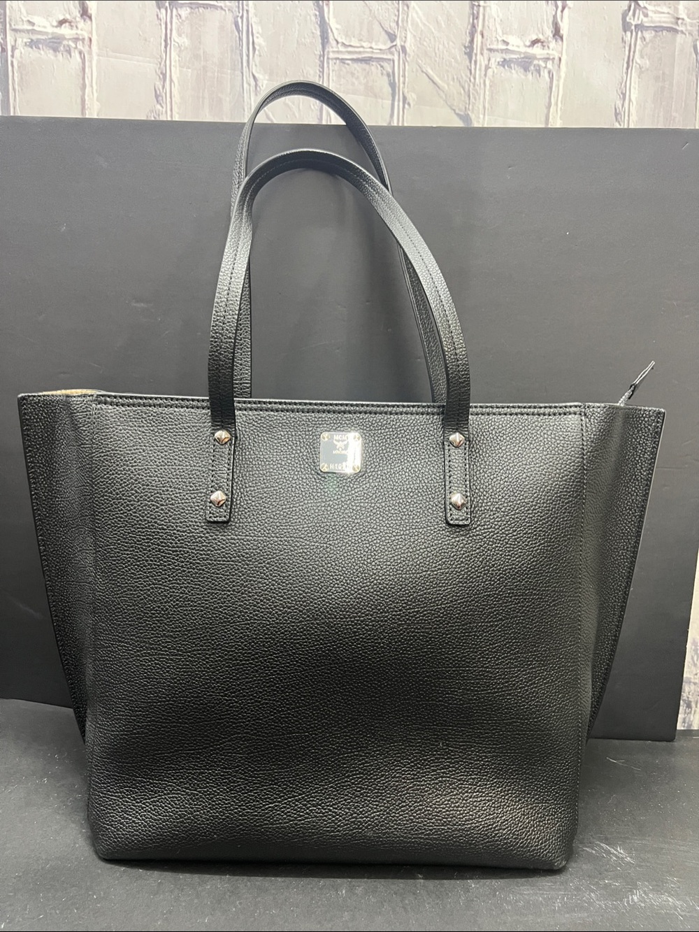 MCM Classic Black Tote Bag with Double Handles